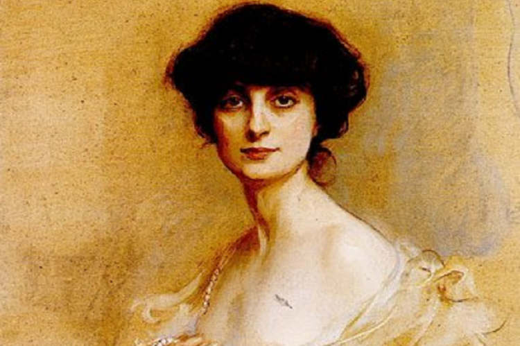 Anna de Noailles Philip de Laszlo magyar származású festő képén (1913)