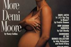 Demi Moore a Vanity Fair címlapján (Annie Leibowitz felvétele, 1991) 