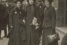 Minnie Baldock, Christabel Pankhurst és Edith New 